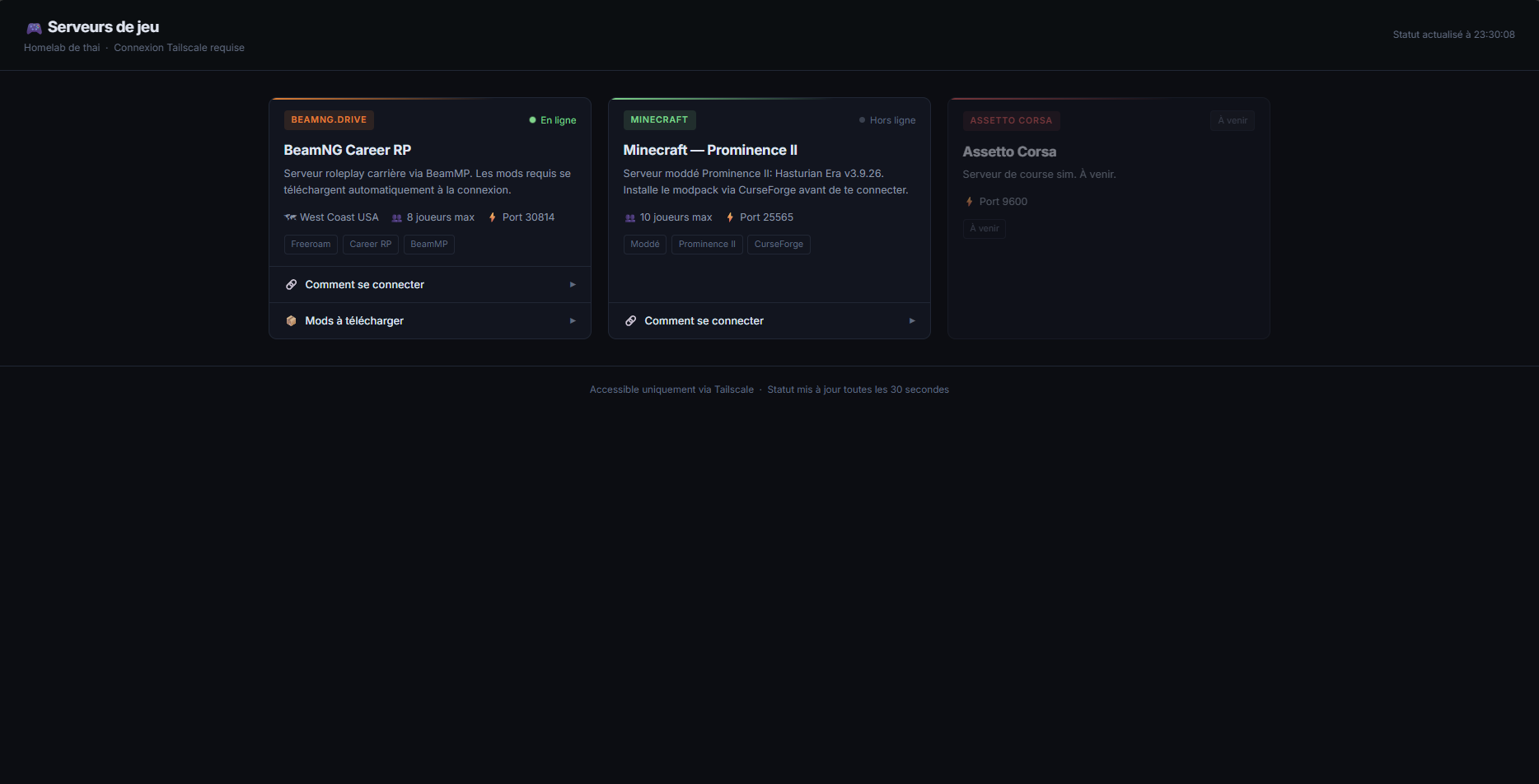 A self-hosted application portal